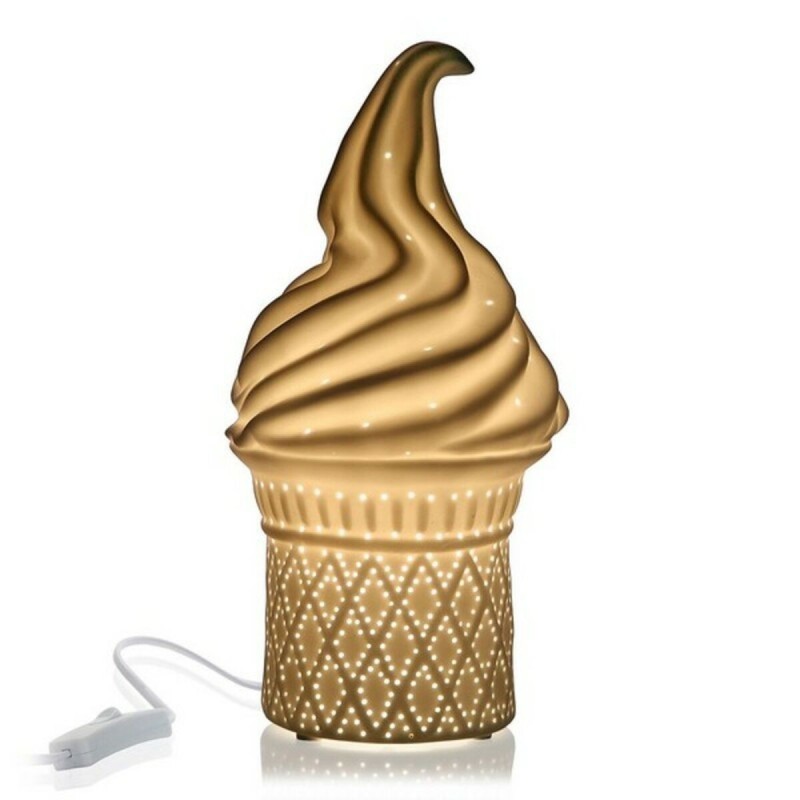 Lampe de bureau Versa Ice Cream 25W Porcelaine (13,7 x 27 x 13,7 cm) - Acheter à 20,15 € seulement chez Collector's Boutique