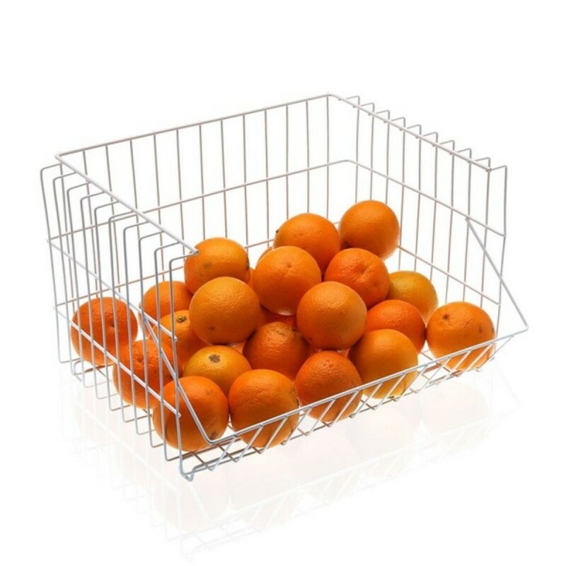 Panier Versa Chrome (27 x 22 x 34 cm) - Acheter à 12,05 € seulement chez Collector's Boutique