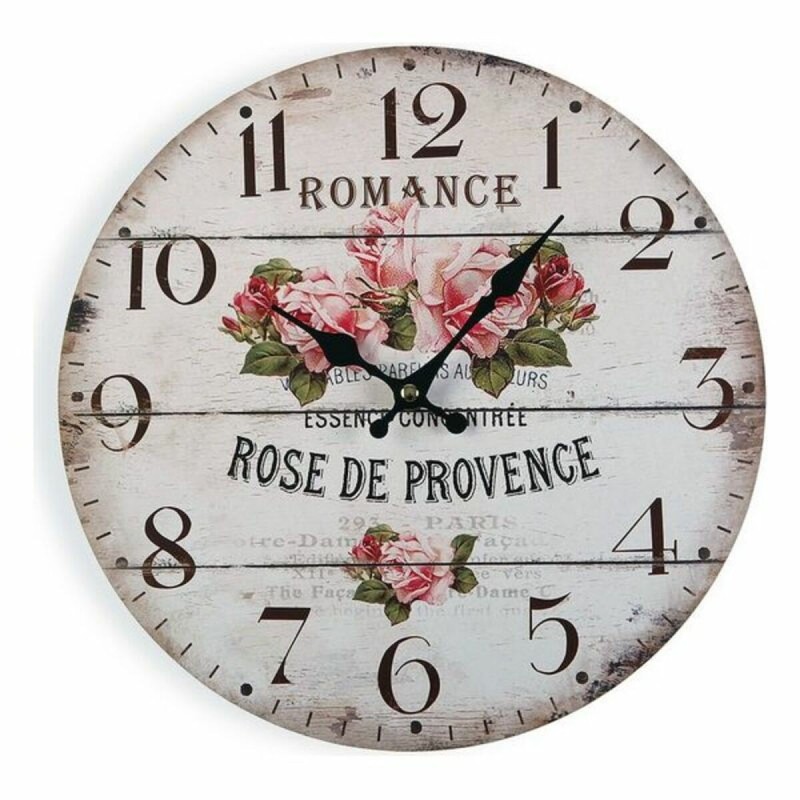 Horloge Murale Versa Romance Bois (4 x 30 x 30 cm) - Acheter à 9,05 € seulement chez Collector's Boutique