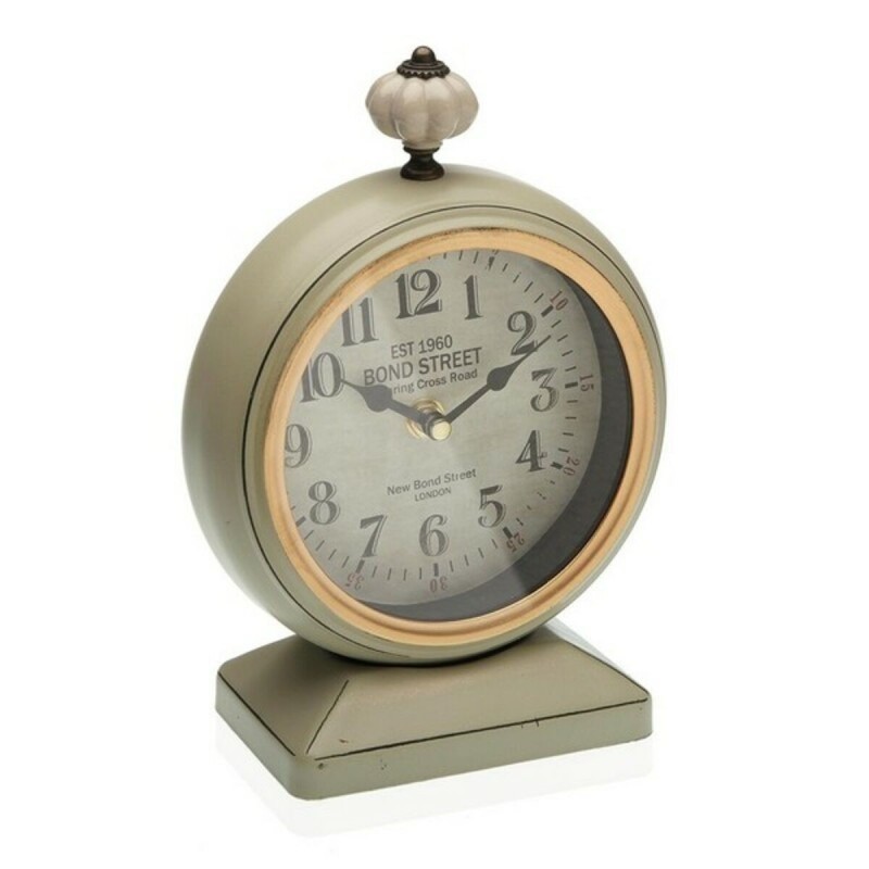 Horloge de table Versa Métal (8,5 x 23 x 16 cm) - Acheter à 26,15 € seulement chez Collector's Boutique