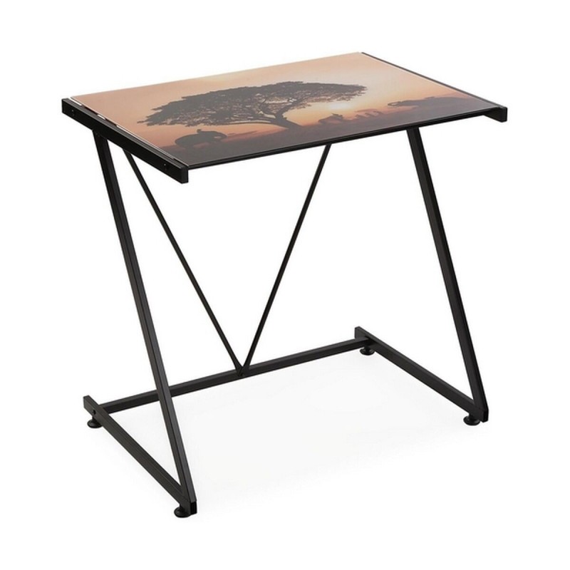 Bureau Versa 20232250 Verre Métal (76 x 76 x 51 cm) - Acheter à 44,77 € seulement chez Collector's Boutique