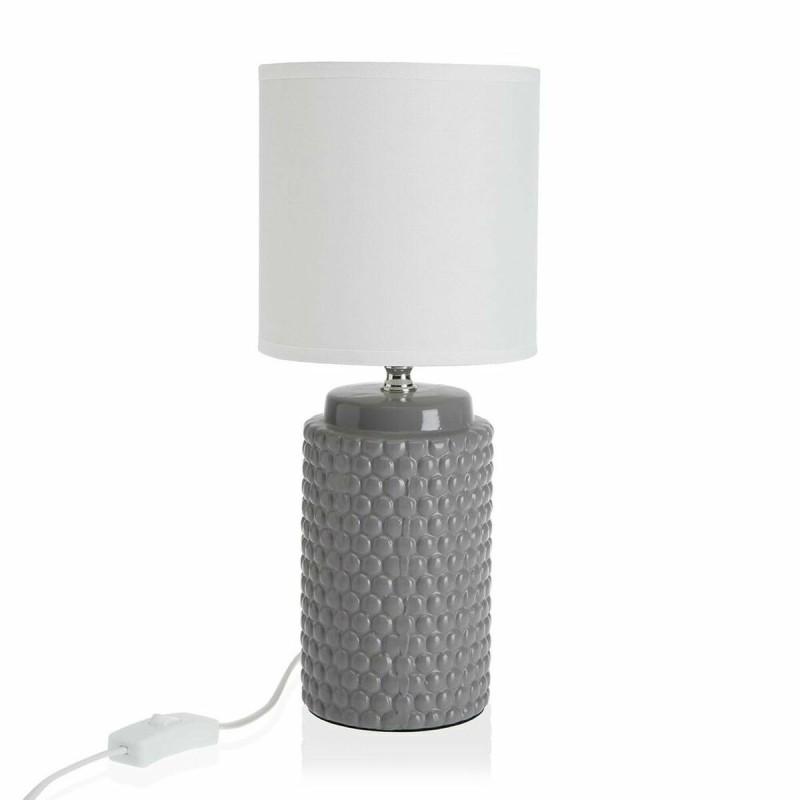 Lampe de bureau Versa Gris Céramique (14,5 x 35 x 14,5 cm) - Acheter à 16,13 € seulement chez Collector's Boutique