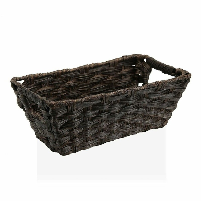 Panier Versa Brun foncé Avec des poignées Polyéthylène (17 x 11,5 x 29 cm) - Acheter à 7,32 € seulement chez Collector's Boutiqu