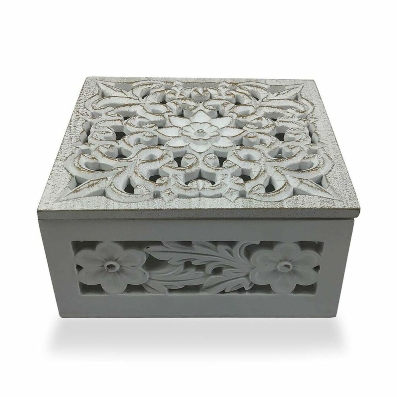 Boîte à bijoux Versa Mandala Bois MDF (17 x 8 x 17 cm) - Acheter à 11,27 € seulement chez Collector's Boutique