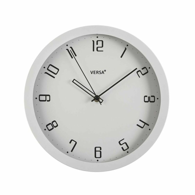 Horloge Murale Versa Blanc polypropylène (4,3 x 30 x 30 cm) - Acheter à 12,42 € seulement chez Collector's Boutique