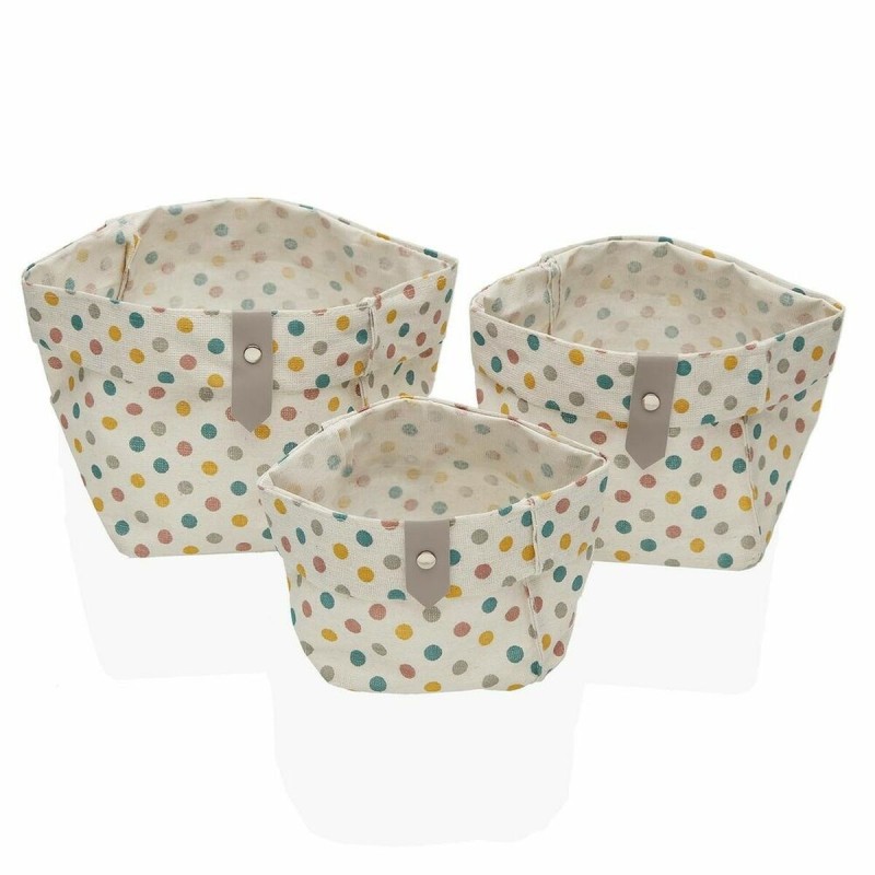 Set de basket Versa Springdots Polyester Textile (3 pcs) - Acheter à 7,32 € seulement chez Collector's Boutique