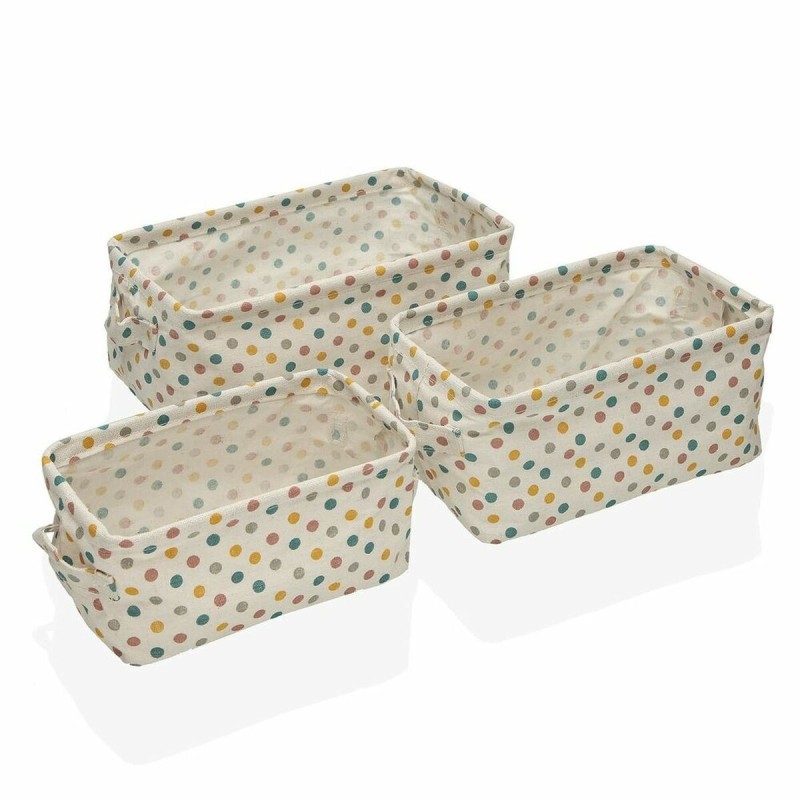 Set de basket Versa Springdots Polyester Textile (3 pcs) - Acheter à 8,71 € seulement chez Collector's Boutique