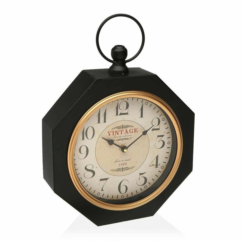 Horloge Murale Versa bLACK Métal (28 x 8 x 40 cm) - Acheter à 26,15 € seulement chez Collector's Boutique