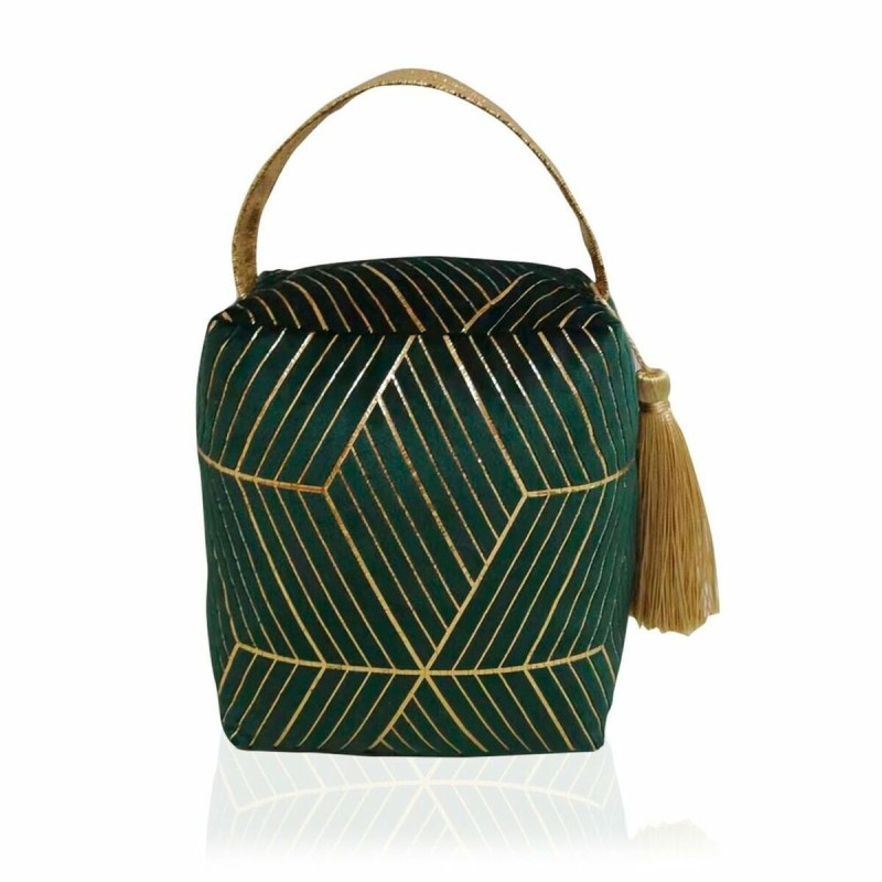 Support de porte Versa Green Gold Textile (13 x 18 x 16 cm) - Acheter à 9,12 € seulement chez Collector's Boutique