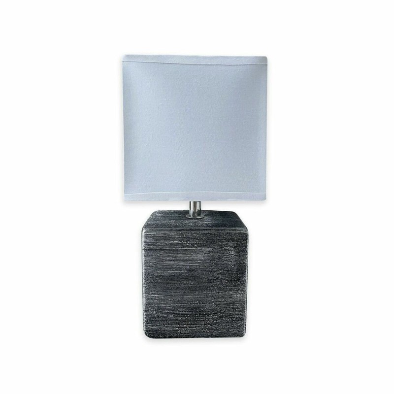 Lampe de bureau Versa Cubo Céramique Textile (ø 13 x 32 cm) - Acheter à 11,27 € seulement chez Collector's Boutique