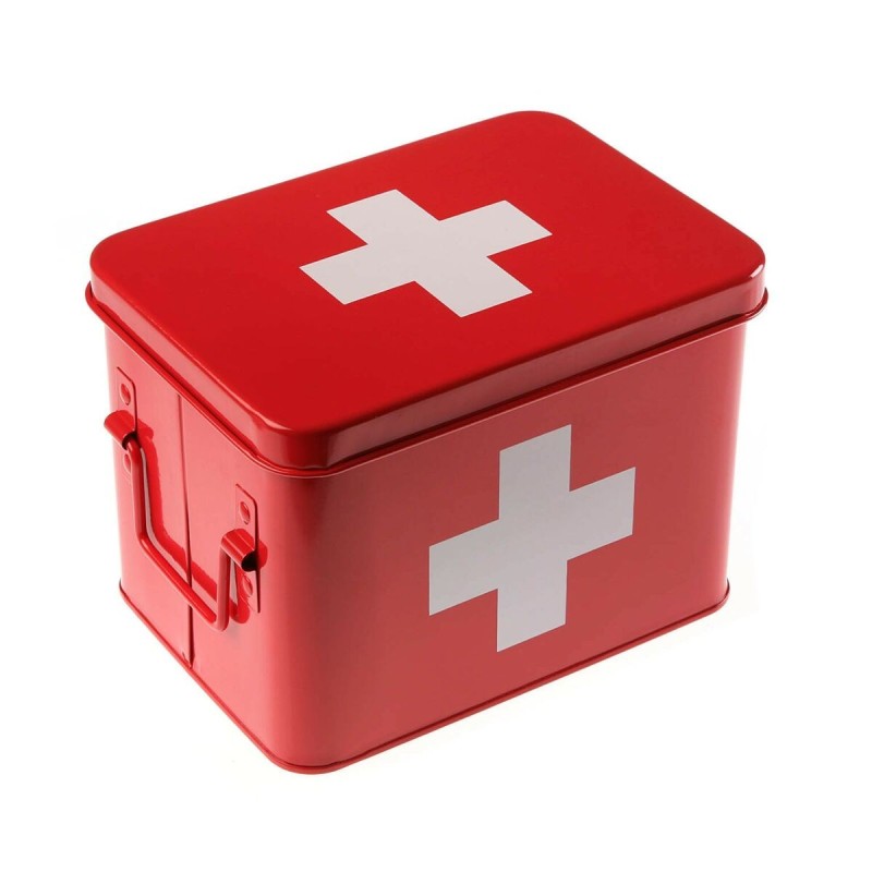 Malette de Secours Versa Rouge Acier (14,3 x 15,7 x 21,5 cm) - Acheter à 16,13 € seulement chez Collector's Boutique