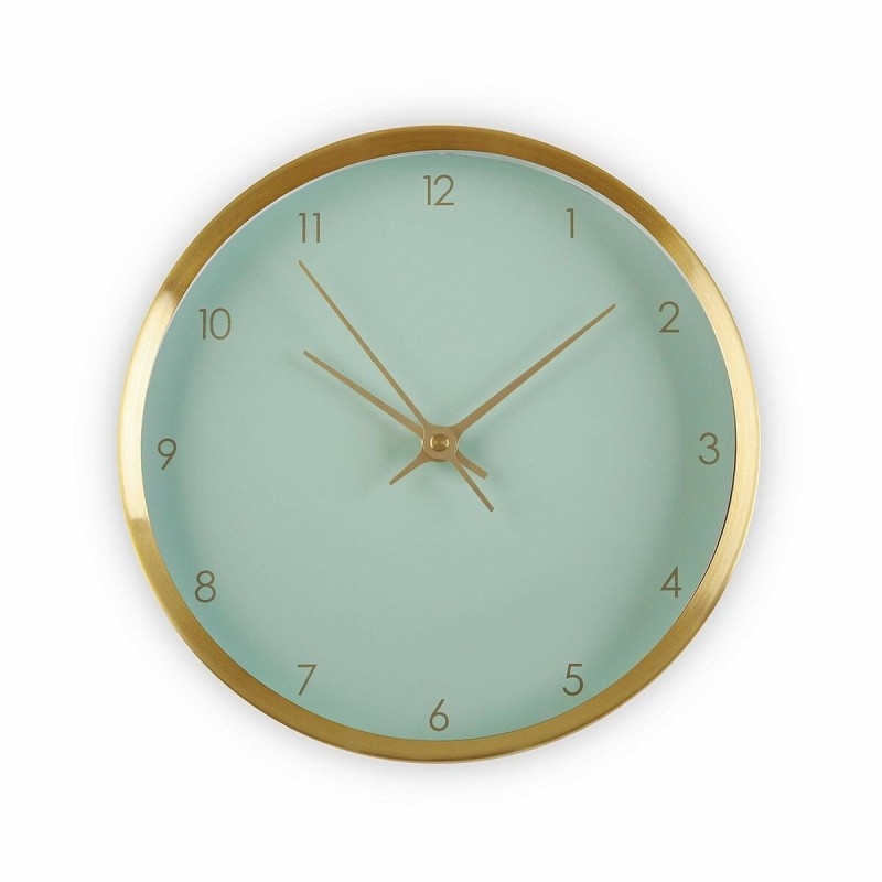 Horloge Murale Versa Vert Aluminium (26 x 26 x 5 cm) - Acheter à 12,05 € seulement chez Collector's Boutique