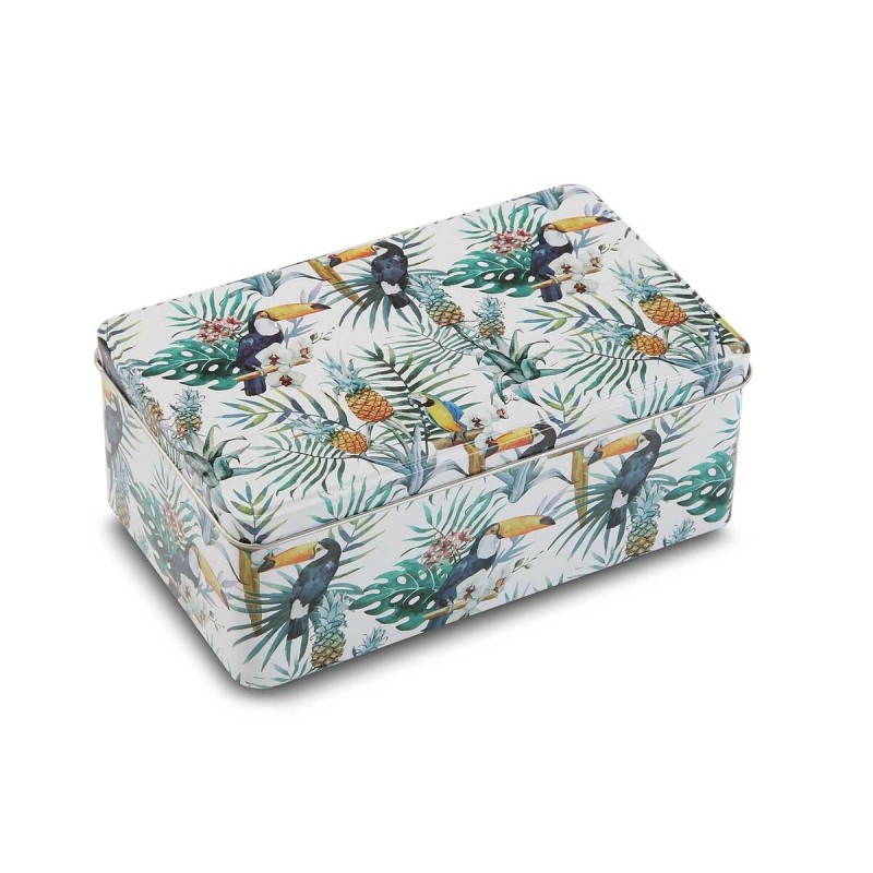 Boîte en métal Versa Tropical (11 x 7,1 x 18 cm) - Acheter à 2,76 € seulement chez Collector's Boutique