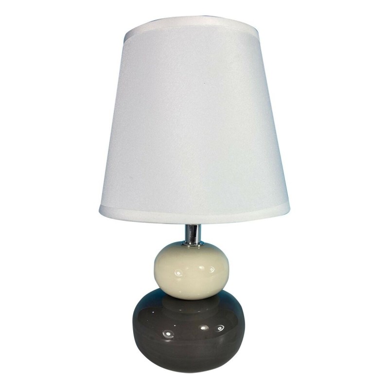 Lampe de bureau Versa Noir Blanc Céramique Textile (15 x 22,5 x 9,5 cm) - Acheter à 12,88 € seulement chez Collector's Boutique