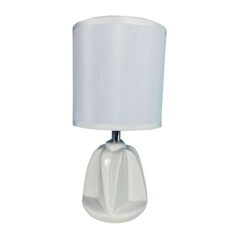 Lampe de bureau Versa Adam Blanc Céramique Textile (13 x 29 x 10,5 cm) - Acheter à 11,27 € seulement chez Collector's Boutique