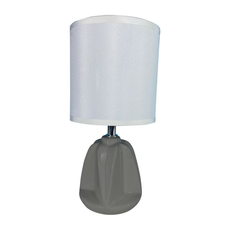 Lampe de bureau Versa Adam Gris Céramique Textile (13 x 29 x 10,5 cm) - Acheter à 11,27 € seulement chez Collector's Boutique