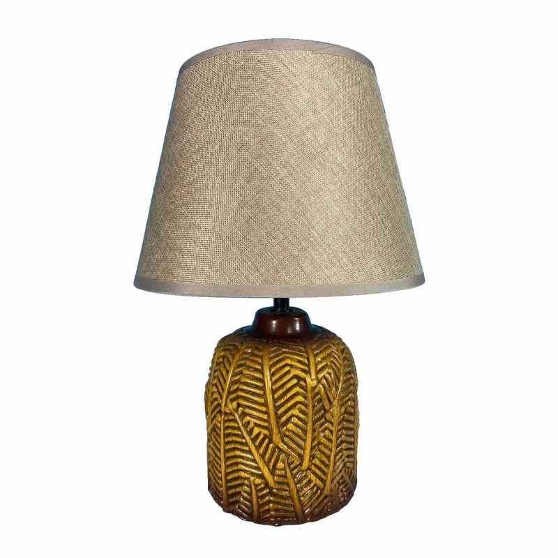 Lampe de bureau Versa Hosto Jaune Céramique Textile (22,5 x 33 x 12,5 cm) - Acheter à 17,75 € seulement chez Collector's Boutiqu