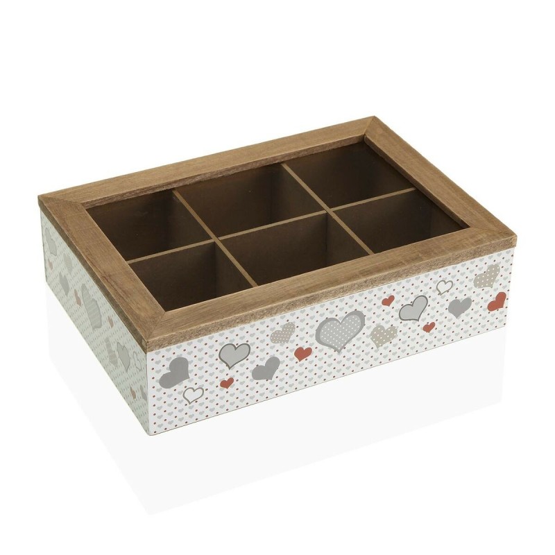 Boîte pour infusions Versa Sweet Bois (17 x 7 x 24 cm) - Acheter à 11,08 € seulement chez Collector's Boutique