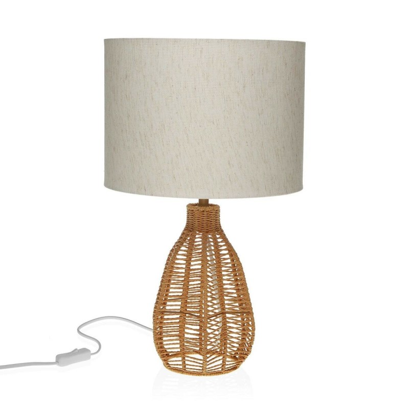 Lampe de bureau Versa Candil Métal Tissu Papier Lin (30 x 50 x 30 cm) - Acheter à 57,06 € seulement chez Collector's Boutique