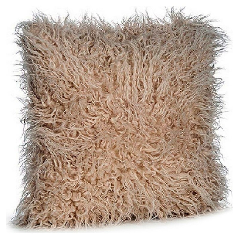 Coussin Cuir Camel (45 x 1 x 45 cm) Cuir synthétoqie - Acheter à 8,50 € seulement chez Collector's Boutique