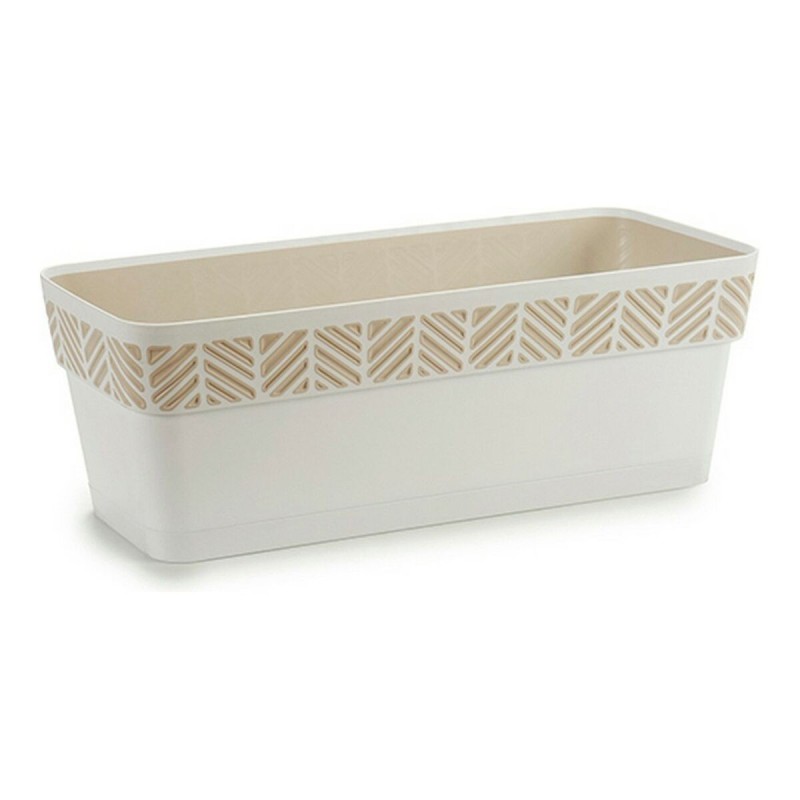 Jardinière Orfeo Blanc Plastique (18 x 17 x 49 cm) - Acheter à 11,14 € seulement chez Collector's Boutique