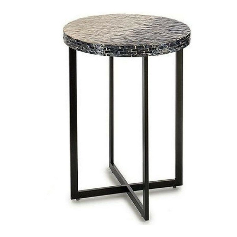 Table d'appoint Gris Métal Nacre noire Contre-plaqué (45 x 62 x 45	 cm) - Acheter à 70,19 € seulement chez Collector's Boutique