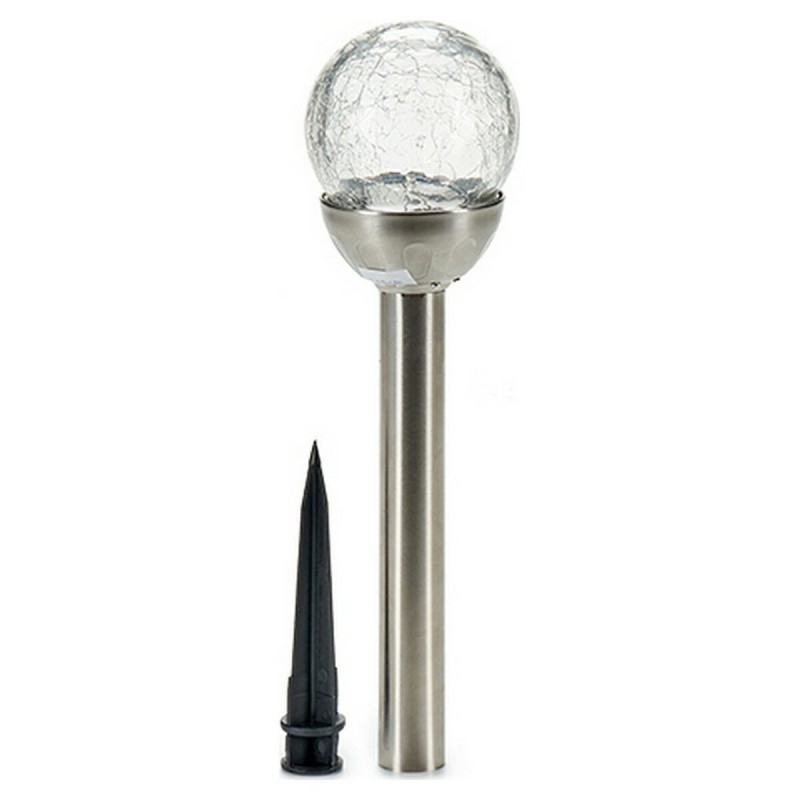 Lampe en Forme d'Ampoule Argent Métal Verre Plastique (7,5 x 38 x 7,5 cm) - Acheter à 7,60 € seulement chez Collector's Boutique