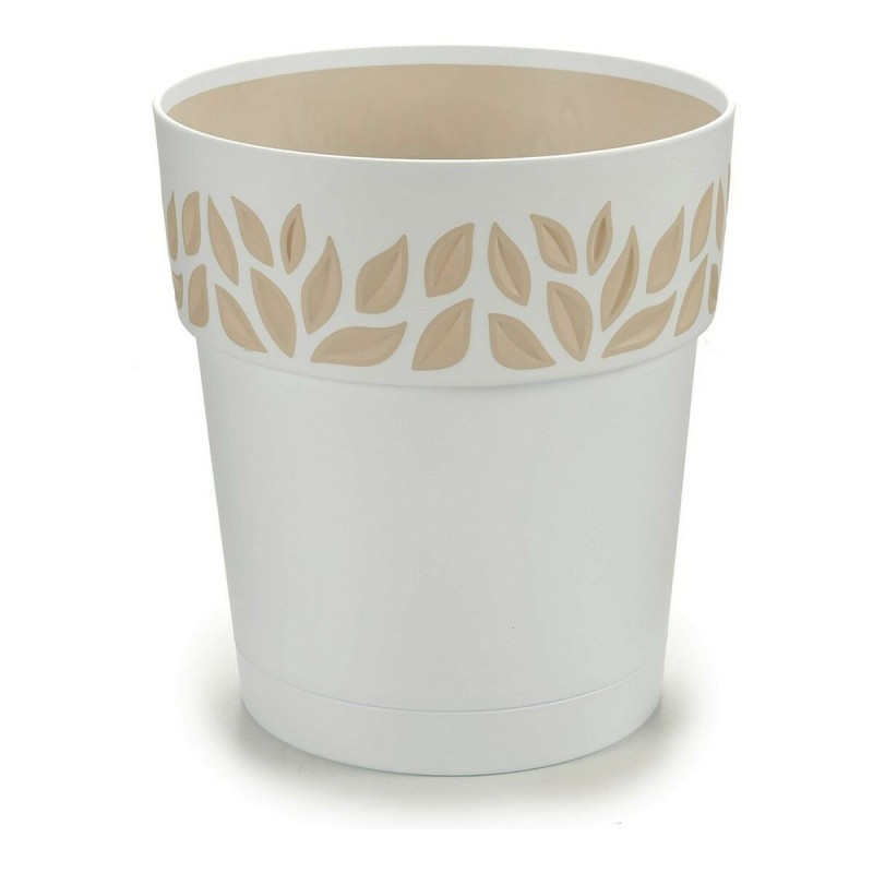 Pot Cloe Blanc Plastique (19 x 19 x 19 cm) - Acheter à 3,92 € seulement chez Collector's Boutique