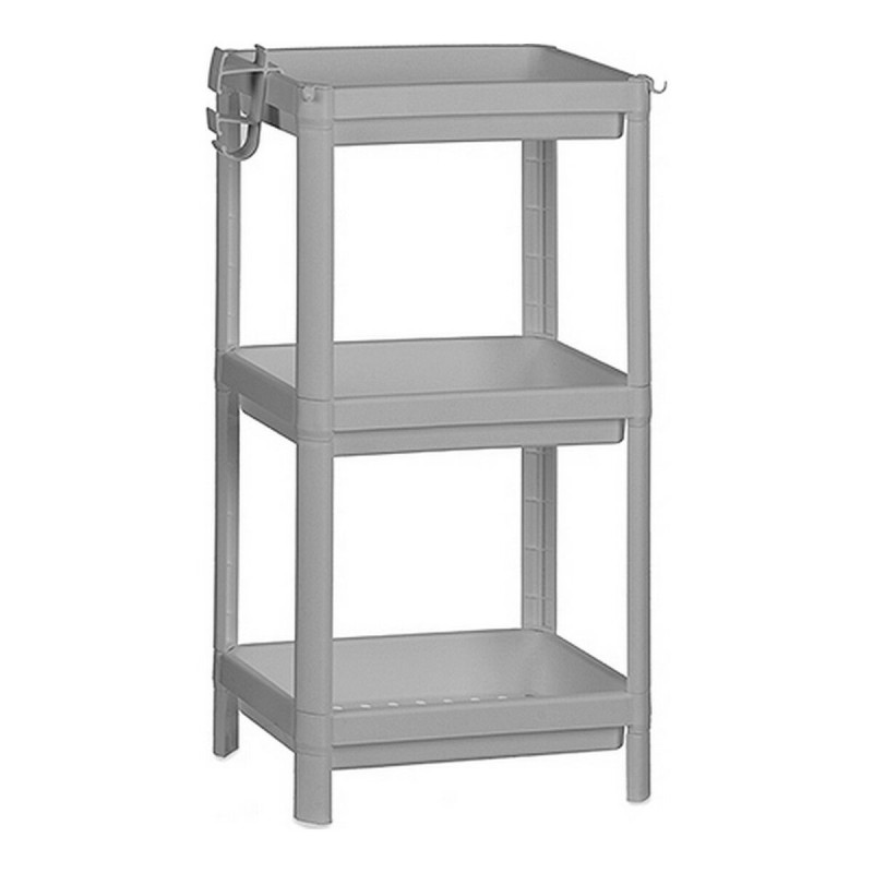 Etagère de salle de bains Gris polypropylène (35,5 x 23 x 70,5 cm) - Acheter à 14,29 € seulement chez Collector's Boutique