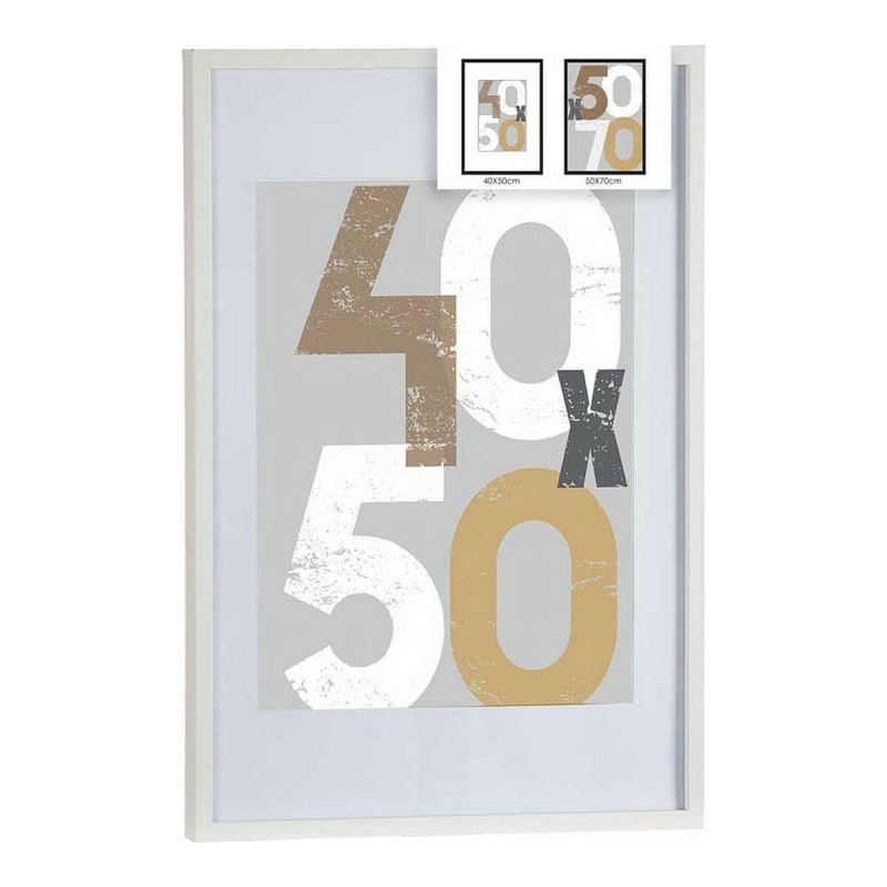 Porte photos mural Blanc MDF (52,5 x 2,5 x 72,5 cm) (1 uds) - Acheter à 13,87 € seulement chez Collector's Boutique