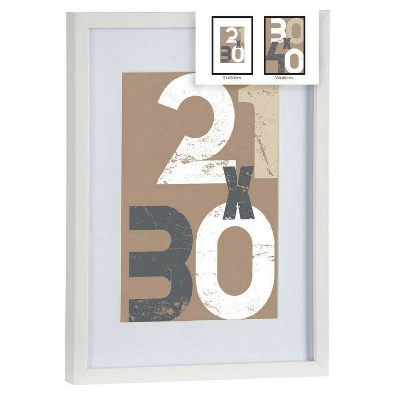 Porte photos mural Blanc MDF (32,5 x 2,5 x 42,5 cm) (1 uds) - Acheter à 6,79 € seulement chez Collector's Boutique