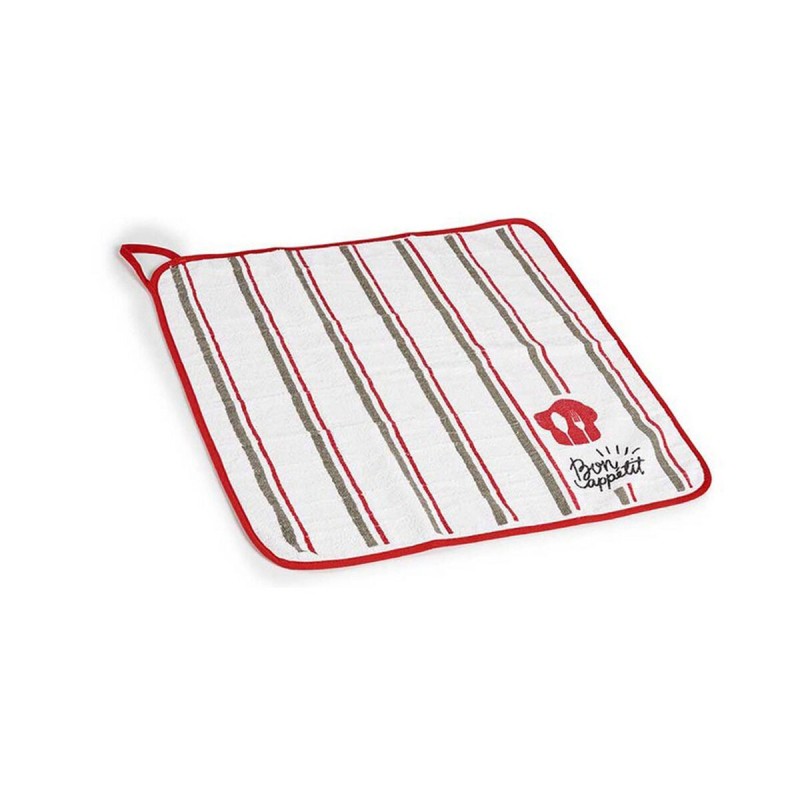 Tissu de cuisine Bon Apetit Rouge Blanc (50 x 0,3 x 50 cm) - Acheter à 1,68 € seulement chez Collector's Boutique