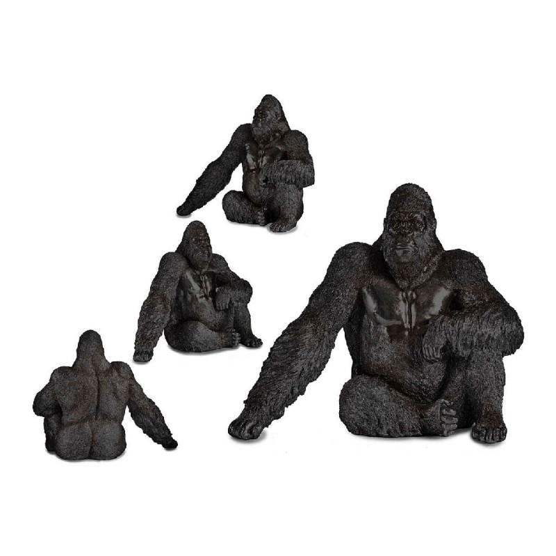 Figurine Décorative Gorille Noir Résine (34 x 50 x 63 cm) - Acheter à 117,89 € seulement chez Collector's Boutique