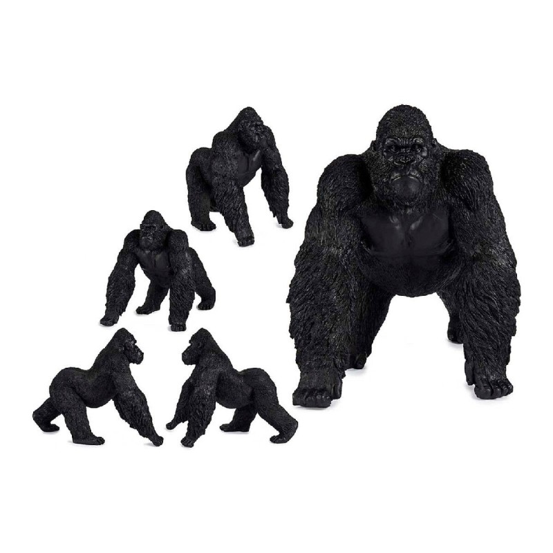 Figurine Décorative Gorille Noir Résine (30 x 36 x 45 cm) - Acheter à 52,39 € seulement chez Collector's Boutique