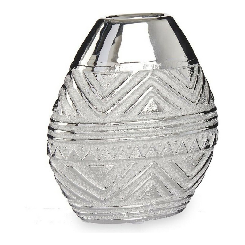 Vase Largeur Céramique Argenté (8 x 19,5 x 17,5 cm) - Acheter à 7,33 € seulement chez Collector's Boutique