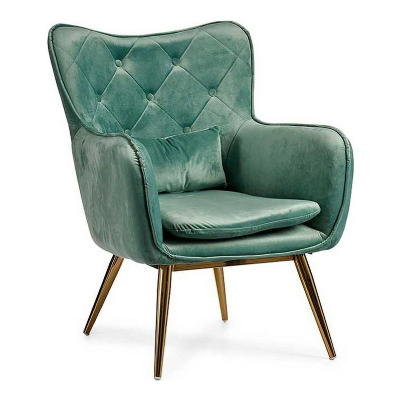 Fauteuil Velours Vert (68 x 92 x 70 cm) - Acheter à 178,72 € seulement chez Collector's Boutique