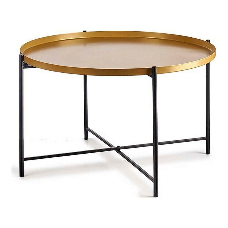 Table d'appoint Noir Doré Métal (76,5 x 46 x 76,5 cm) - Acheter à 49,32 € seulement chez Collector's Boutique