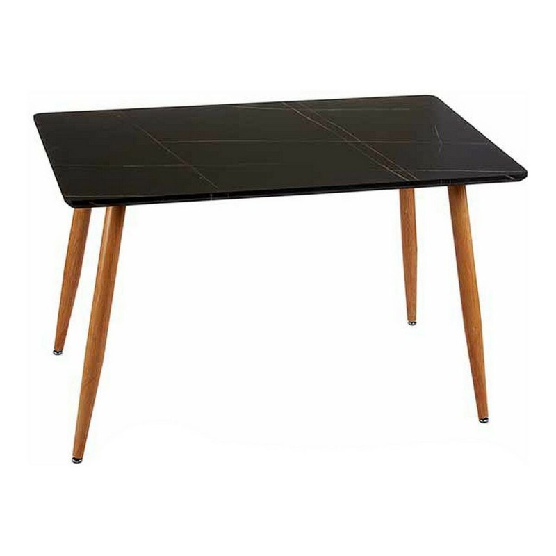 Table d'appoint Noir Marron Marbre Métal Mélamine DM (70 x 75 x 120 cm) - Acheter à 85,24 € seulement chez Collector's Boutique