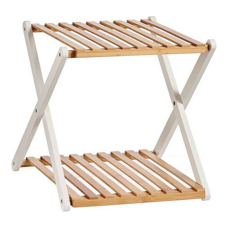 Étagère Marron Blanc Pliable Bois (32 x 34 x 39 cm) - Acheter à 16,30 € seulement chez Collector's Boutique