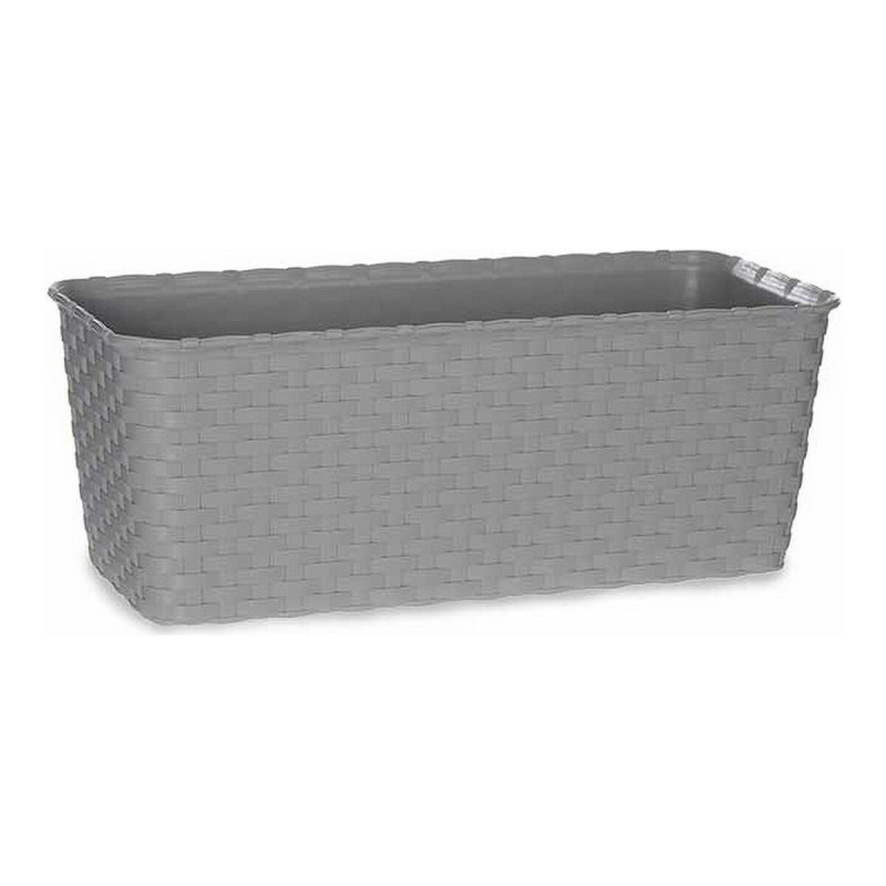 Jardinière auto-arrosante 3872930 Gris Plastique (13 x 11 x 29 cm) - Acheter à 3,79 € seulement chez Collector's Boutique