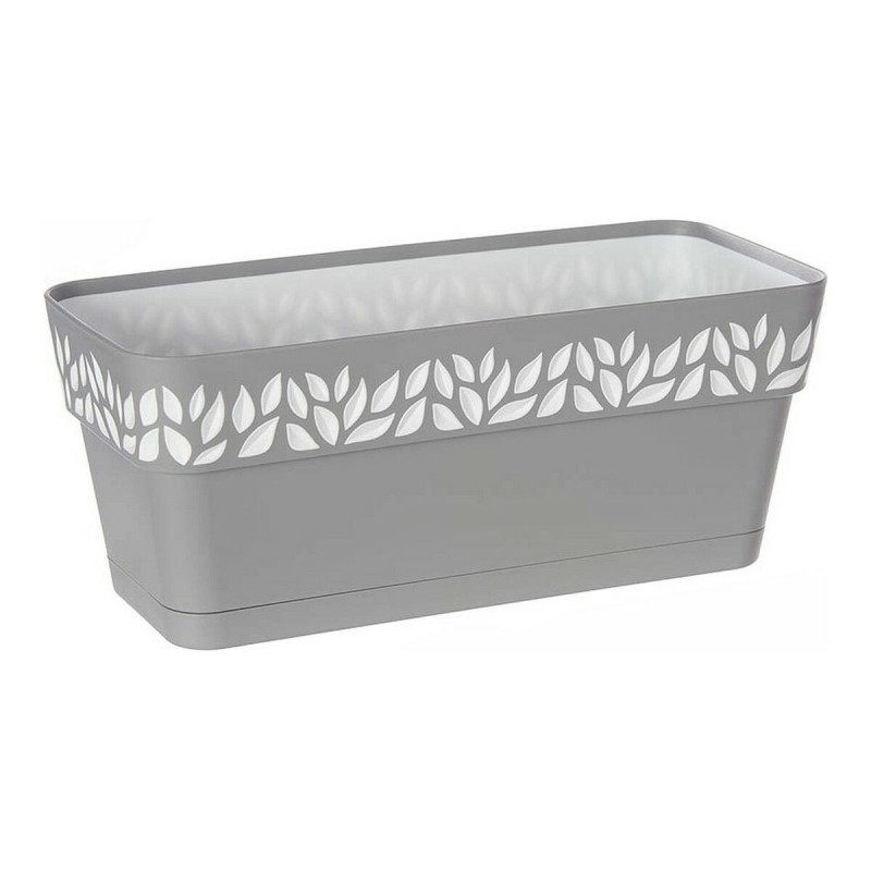 Jardinière auto-arrosante Cloe Gris Plastique (13 x 12 x 29 cm) (13,3 x 12,3 x 29,3 cm) - Acheter à 5,63 € seulement chez Collec