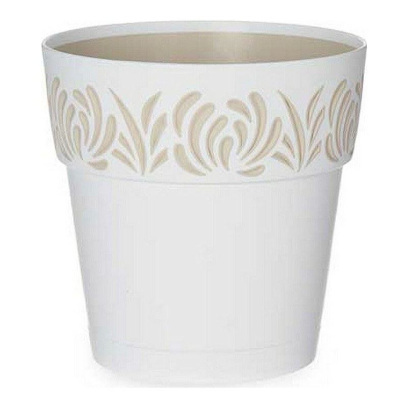 Pot auto-arrosant Gaia Blanc Plastique (15 x 15 x 15 cm) - Acheter à 2,84 € seulement chez Collector's Boutique