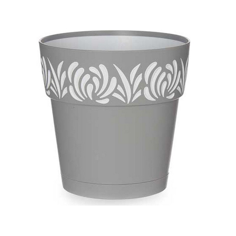 Pot auto-arrosant Gaia Gris Plastique (15 x 15 x 15 cm) - Acheter à 2,84 € seulement chez Collector's Boutique