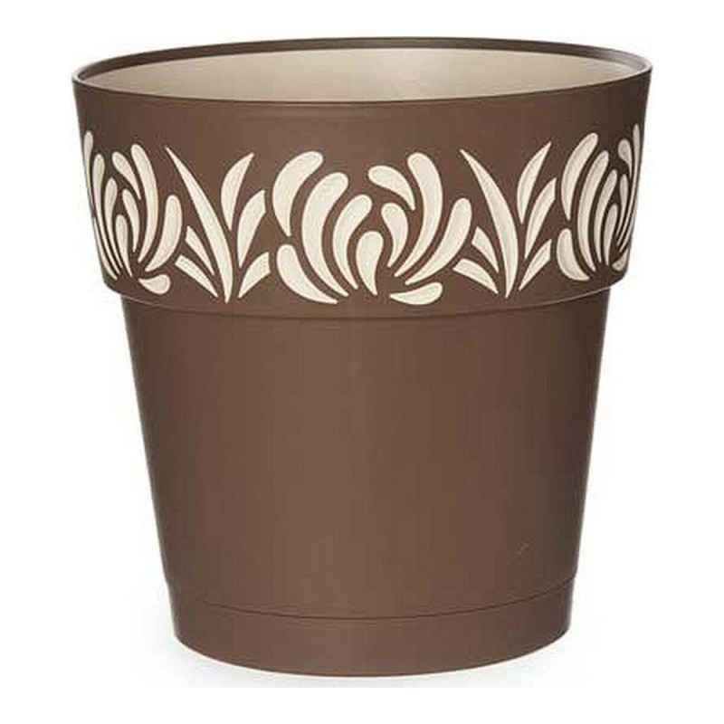 Pot auto-arrosant Gaia Marron Plastique (25 x 25 x 25 cm) - Acheter à 5,95 € seulement chez Collector's Boutique