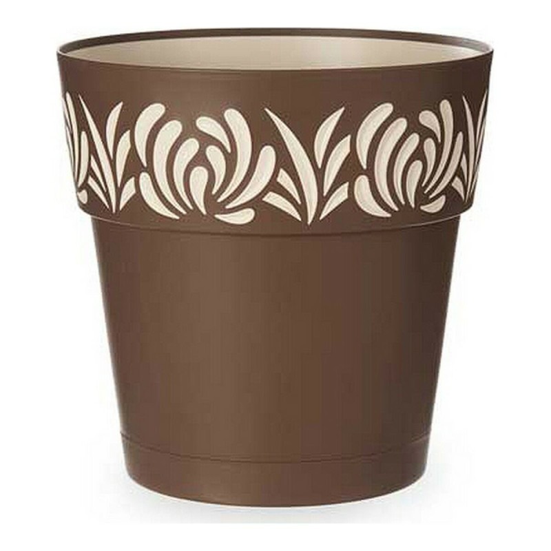 Pot auto-arrosant Gaia Marron Plastique (29 x 29 x 29 cm) - Acheter à 7,64 € seulement chez Collector's Boutique