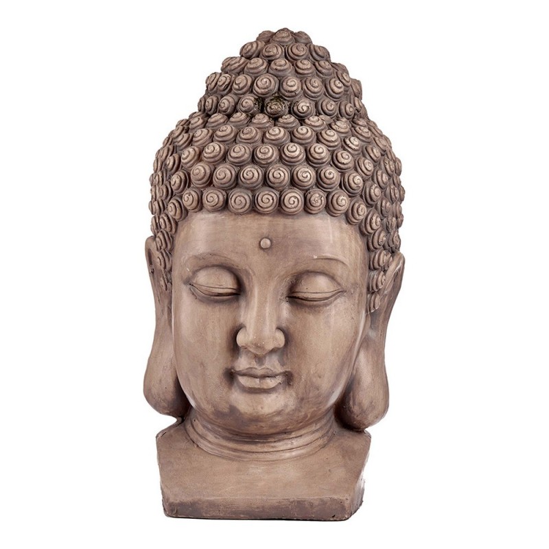 Figure décorative de jardin Buda Tête Gris Polyrésine (35 x 65,5 x 38 cm) - Acheter à 76,50 € seulement chez Collector's Boutiqu