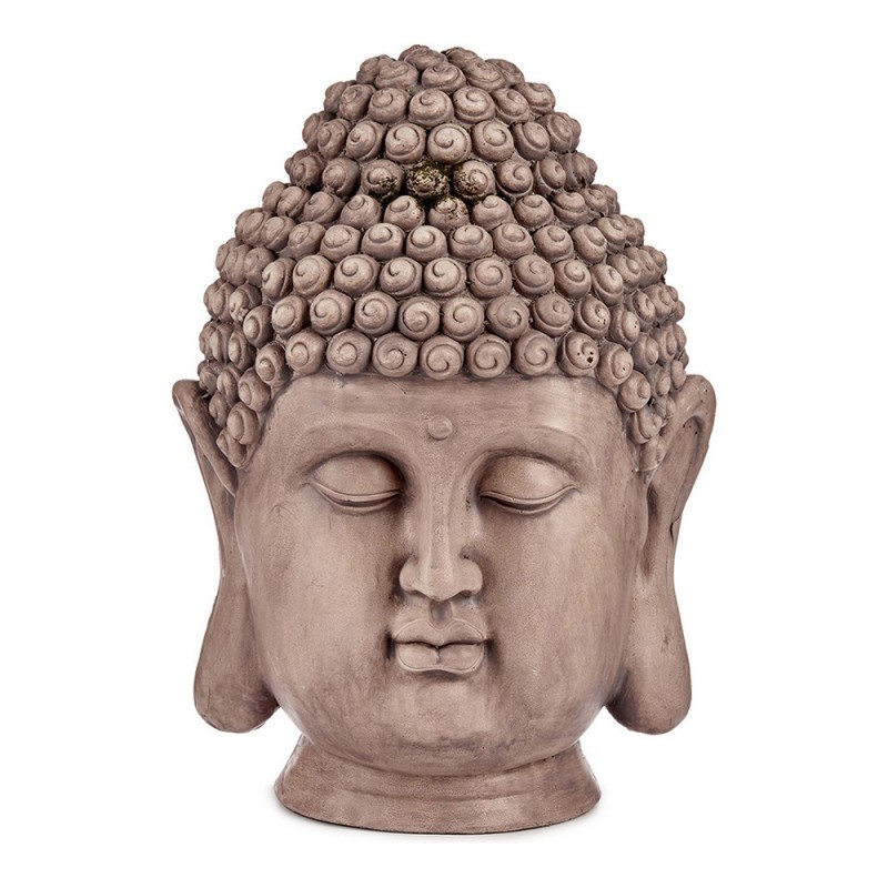 Figure décorative de jardin Buda Tête Gris Polyrésine (31,5 x 50,5 x 35 cm) - Acheter à 53,36 € seulement chez Collector's Bouti