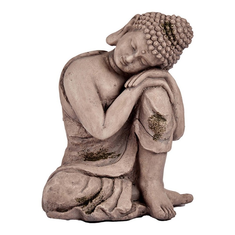 Figure décorative de jardin Buda Gris Polyrésine (28,5 x 43,5 x 37 cm) - Acheter à 47,58 € seulement chez Collector's Boutique