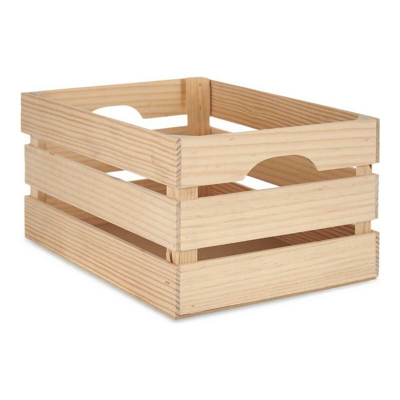 Boîte de rangement Bois de pin Marron naturel (26 x 18 x 36 cm) - Acheter à 9,16 € seulement chez Collector's Boutique