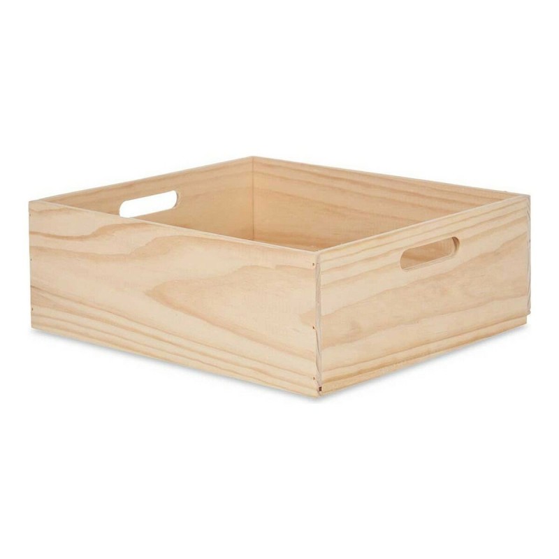 Boîte de rangement Bois de pin Marron naturel (35 x 14 x 40 cm) - Acheter à 9,83 € seulement chez Collector's Boutique